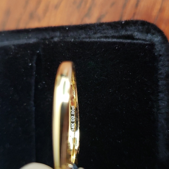 $3500 2Ct 14k Yellow & White Gold Round Moissanite Diamond - Picture 10 of 15